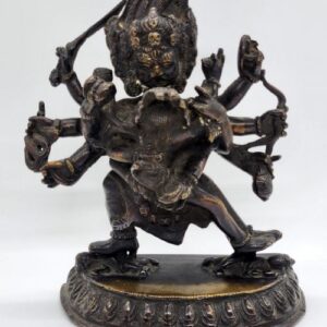 A RARE 17TH CENTURY TIBETAN GILT BRONZE …