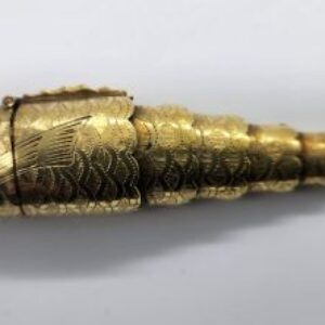 A GEORGE III SILVER GILT NOVELTY ARTICULATED …